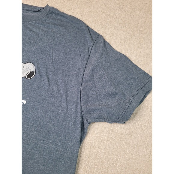 Peanuts T-Shirt Mens 2XL Blue Charlie Brown Snoopy Christmas Good Grief Graphic - Picture 7 of 7